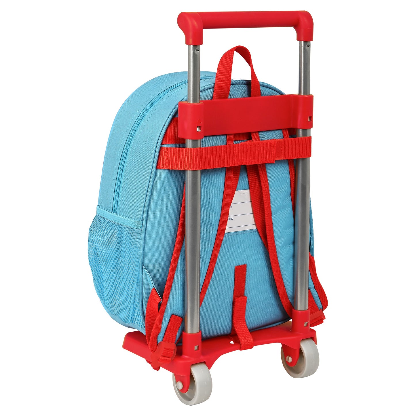 School Rucksack with Wheels Disney Red Light Blue (28 x 10 x 67 cm)