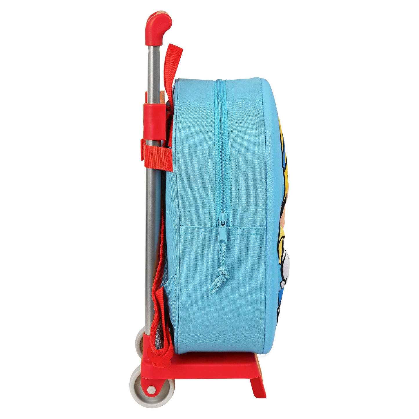 School Rucksack with Wheels Disney Red Light Blue (28 x 10 x 67 cm)