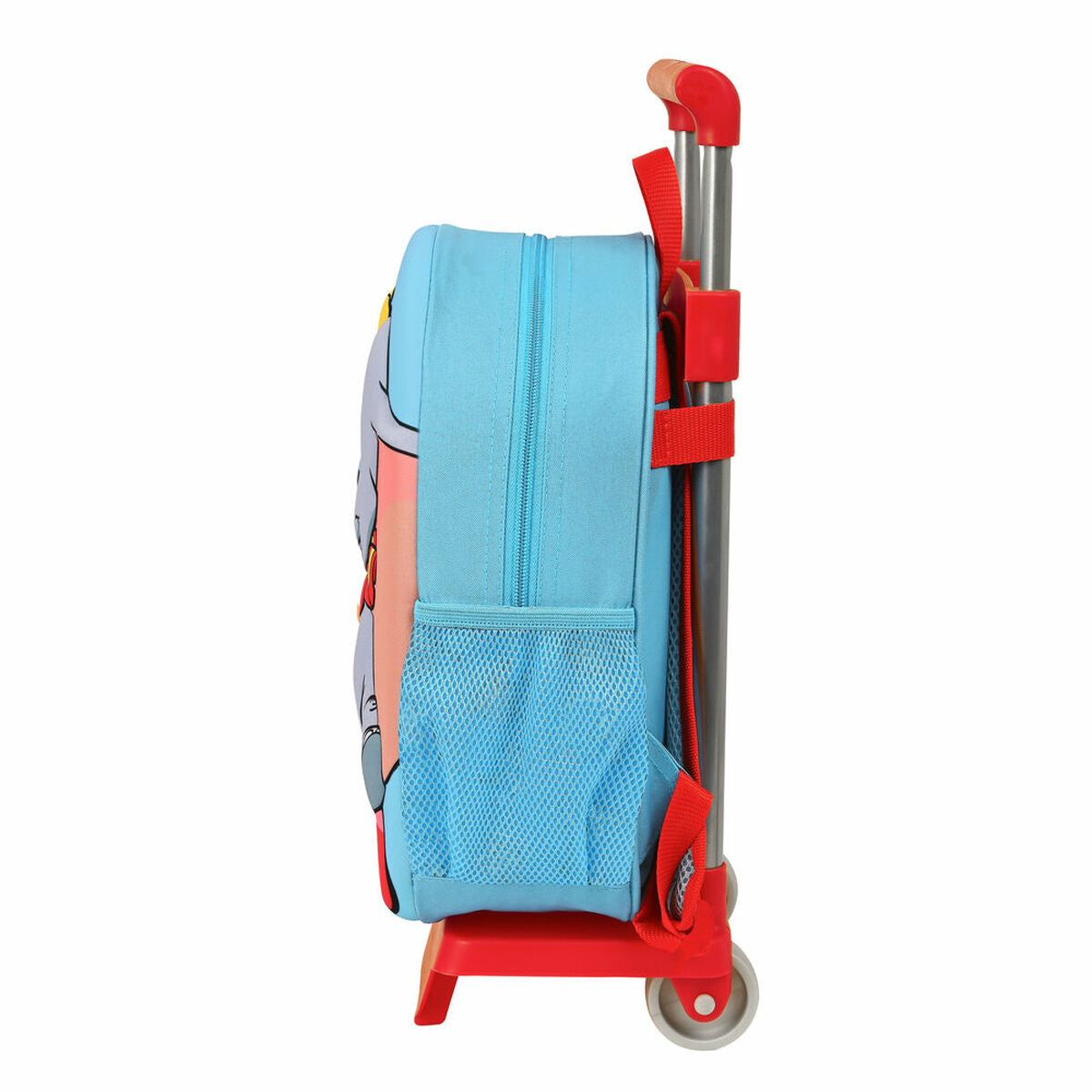 3D School Bag with Wheels Disney Dumbo Red Light Blue (28 x 10 x 67