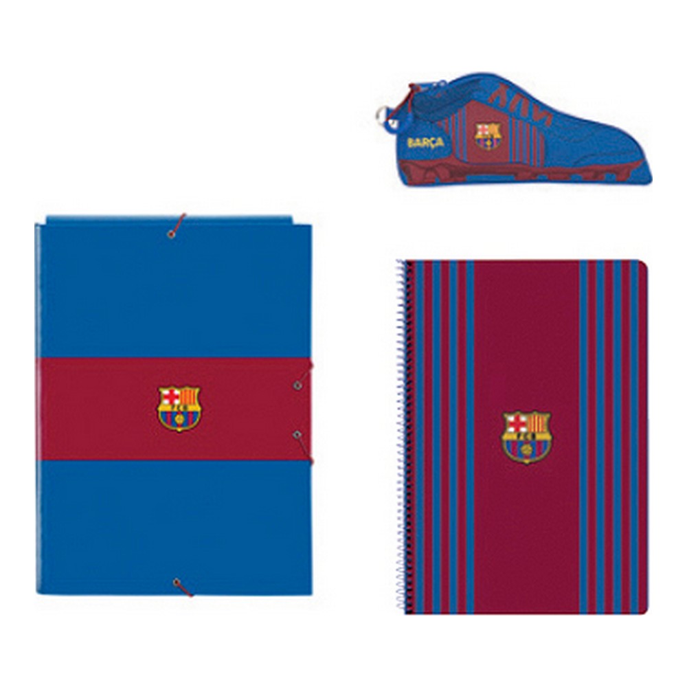 Stationery Set F.C. Barcelona 3 Pieces