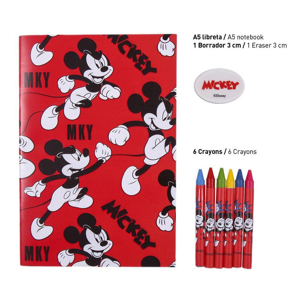 Stationery Set Mickey Mouse Blue (16 pcs)