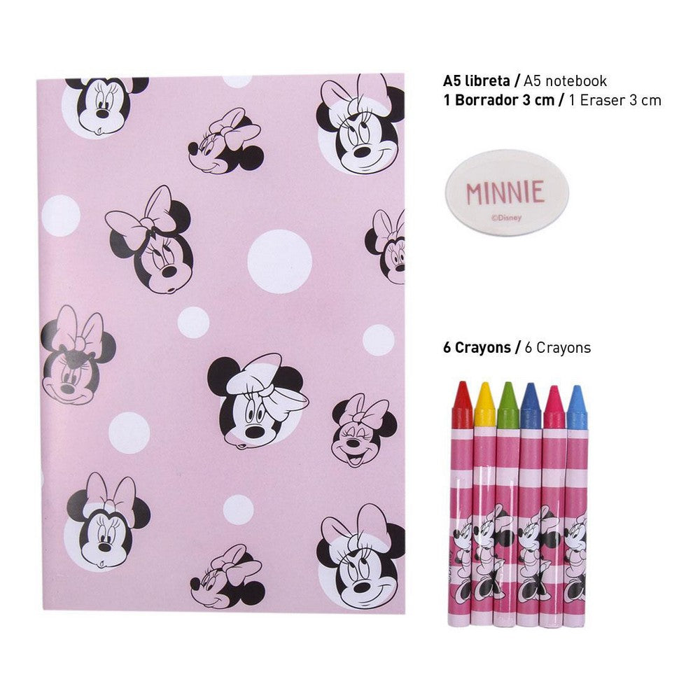 Stationery Set Minnie Mouse Pink (16 pcs)