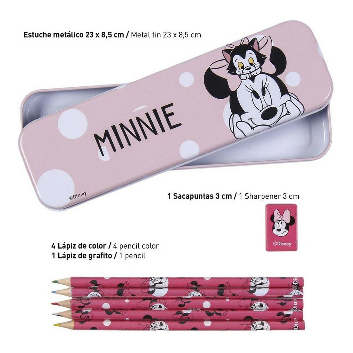 Stationery Set Minnie Mouse Pink (16 pcs)