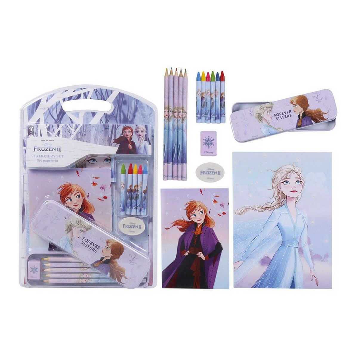 Stationery Set Frozen Lilac (16 pcs)