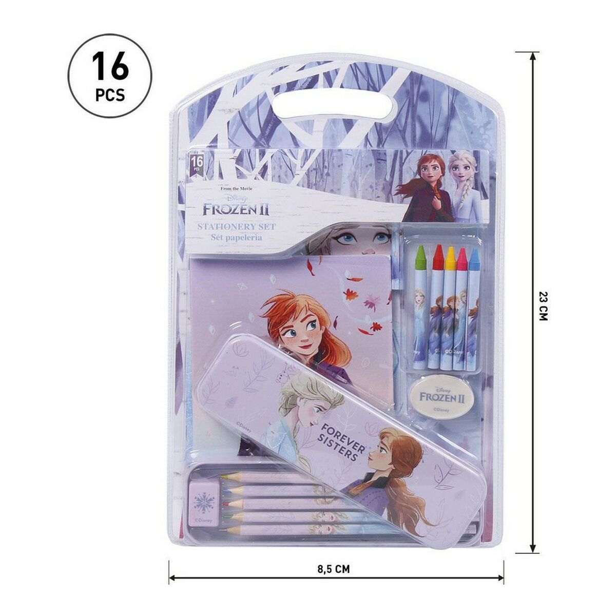 Stationery Set Frozen Lilac (16 pcs)