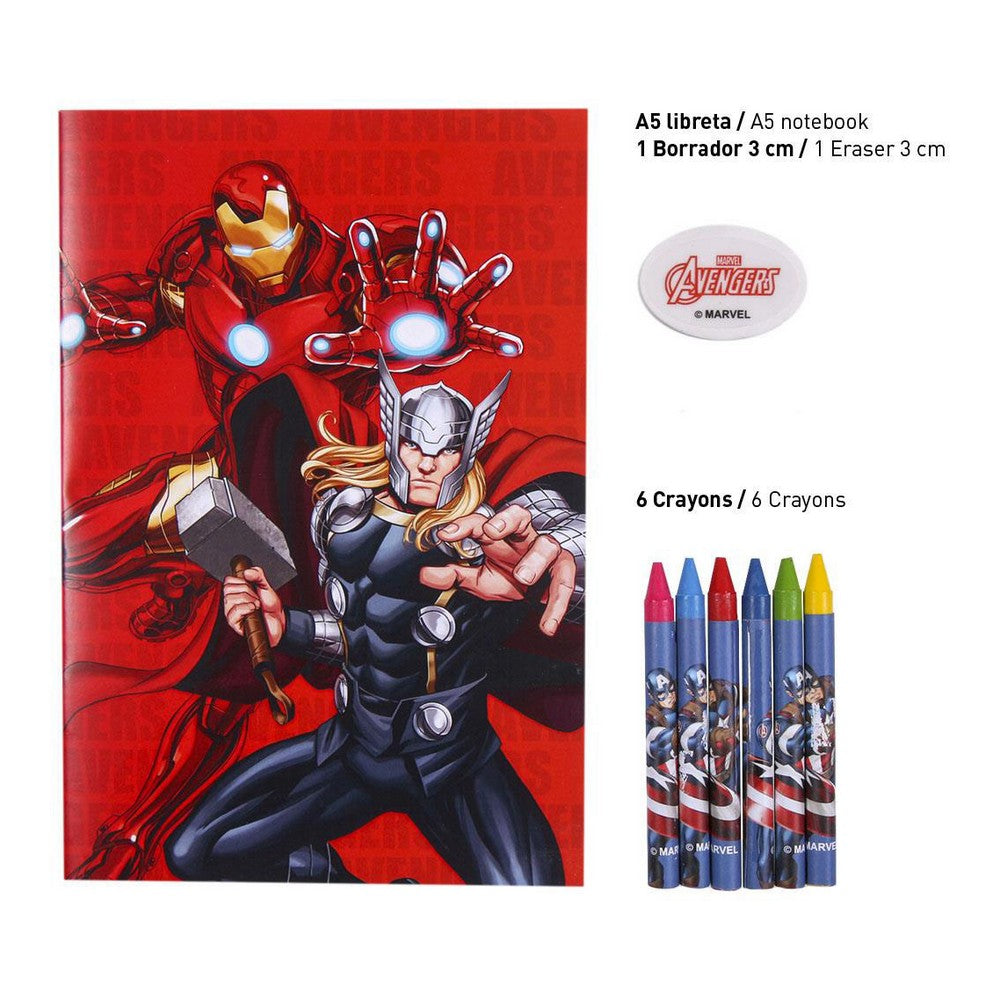 Stationery Set The Avengers Blue Dark blue