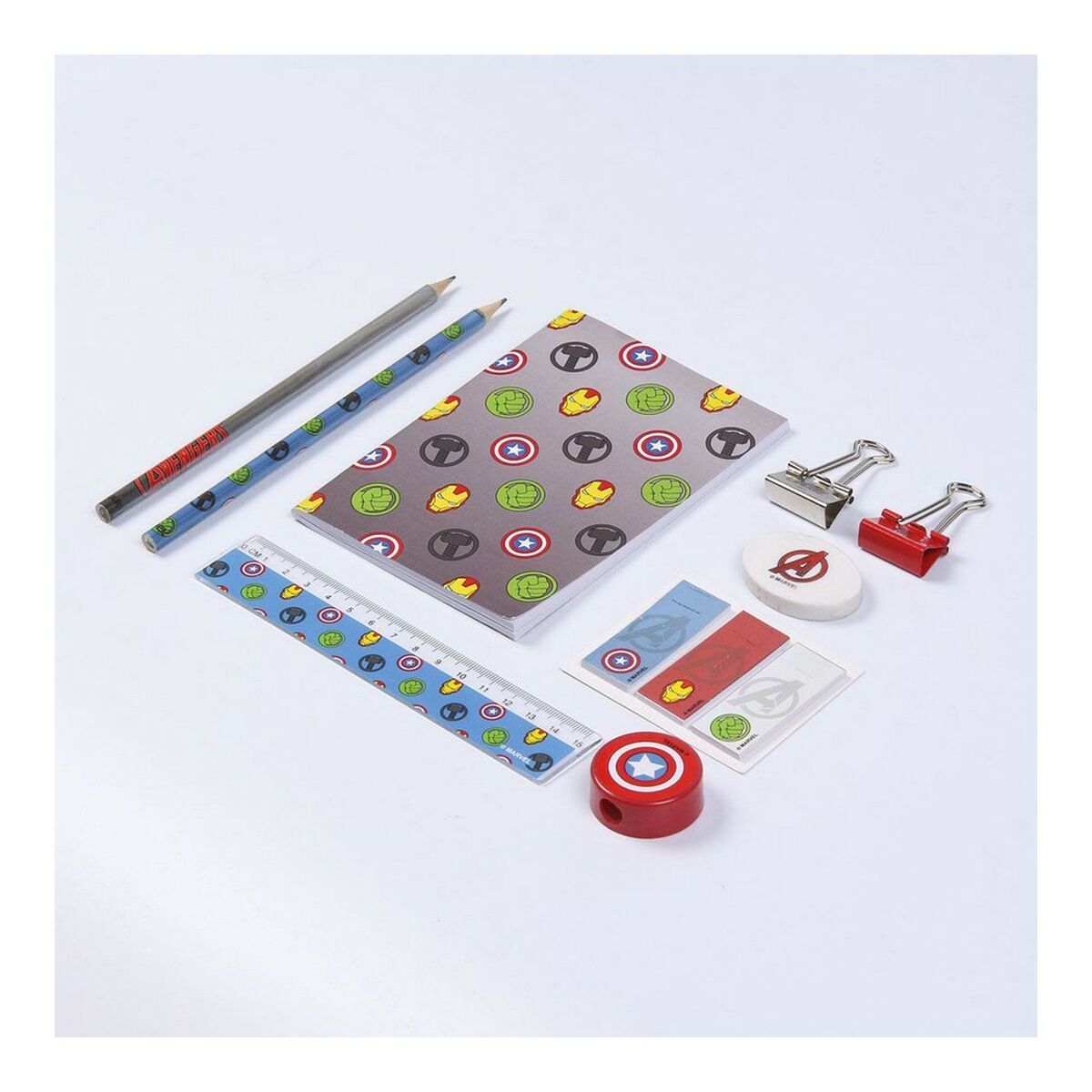 Stationery Set The Avengers Grey (12 pcs)