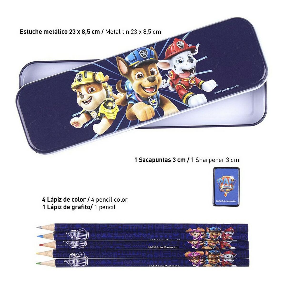 Stationery Set The Paw Patrol Blue (16 pcs)