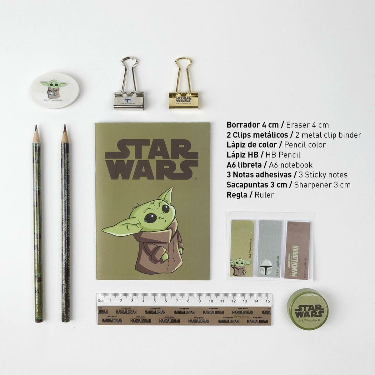 Stationery Set The Mandalorian (12 pcs)