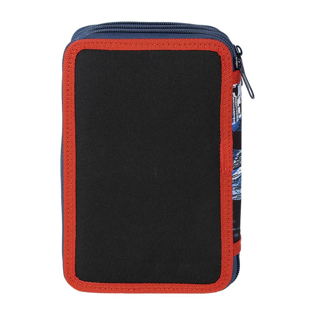 Triple Pencil Case Spiderman 43 Pieces Blue (12 x 19,5 x 6,5 cm)